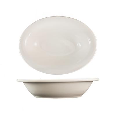 ITI VA-201 44 oz. Oval, Valencia Baker - Ceramic, American White