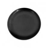 CAC 666-16-BLK 10" Round Japanese Style Coupe Dinner Plate - Ceramic, Black