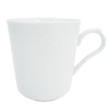 CAC BST17 8 oz Boston Mug - Embossed Porcelain, Super White, 3 Dozen
