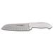 Dexter Russell SG144-7GE-PCP SofGrip 7" Santoku Knife w/ High Carbon Steel Blade & White Rubber Handle, 7" Blade w/ Duo Edge