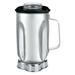 Waring CAC33 32 oz Stainless Commercial Blender Container for 700, 7011, AD1 & AD2 w/ Lid, Stainless Steel