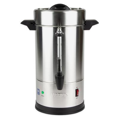 Waring WCU30 1 1/5 gal Low Volume Brewer Coffee Urn w/ 1 Tank, 120v, Dual Heater System, 1440W, Stainless Steel