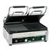 Waring WDG300 Double Commercial Panini Press w/ Cast Iron Grooved & Smooth Plates, 240v/1ph, Stainless Steel