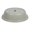 Cambro 105VS101 10 5/16" Versa Plate Cover - Antique Parchment, Fiberglass, White