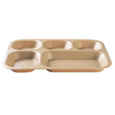 Cambro 14105CW133 Plastic Rectangular Tray w/ (5) Compartments, 10 11/16