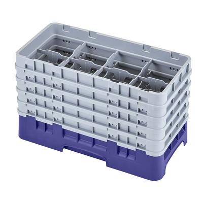 Cambro 17HS958186 Camrack Glass Rack - (5)Extenders, 17 Compartment, Navy Blue, 5 Extenders