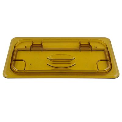 Cambro 30HPL150 FlipLid Hot Food Pan Cover - 1/3 Size, Hinged, Amber, Yellow