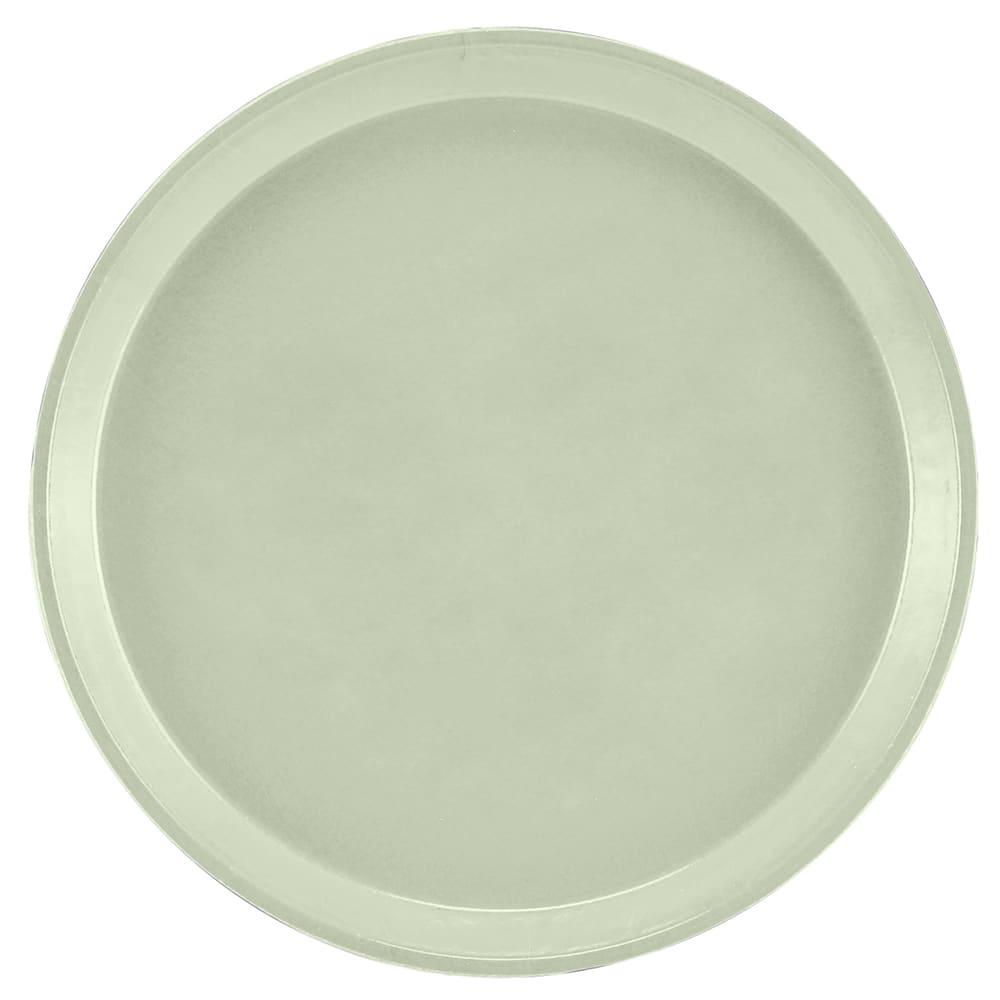 Cambro 900429 9" Round Serving Camtray - Fiberglass, Key Lime, Green, Case of 12