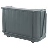 Cambro BAR650PM191 67 1/2" Portable Bar - Post-Mix Drink System, CO2, Granite Gray, 7-Bottle Speed Rail