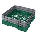 Cambro BR578119 Camrack Base Rack - (2)Extenders, 1 Compartment, 7 1/4"H, Sherwood Green, 2 Extenders