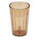 Cambro NT8153 Newport 8 oz Amber Fluted Plastic Tumbler, Yellow