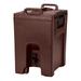 Cambro UC1000131 10 1/2 gal Ultra Camtainer Insulated Beverage Dispenser, Dark Brown