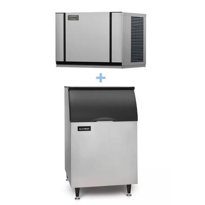Ice-O-Matic CIM0430HA/B55PS 435 lb Elevation Series Half Cube Commercial Ice Machine w/ Bin - 510 lb Storage, Air Cooled, 115v, 115 V