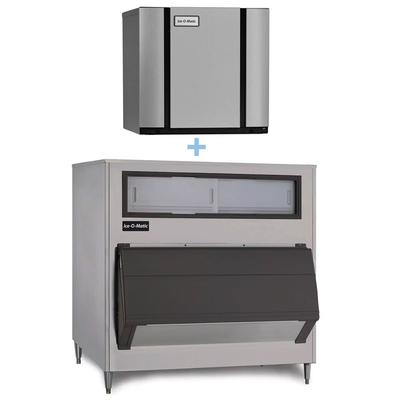 Ice-O-Matic CIM0520FA/B1000-48 561 lb Elevation Series Full Cube Commercial Ice Machine w/ Bin - 1000 lb Storage, Air Cooled, 115v, Stainless Steel