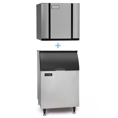 Ice-O-Matic CIM0836FA/B55PS 896 lb Elevation Series Full Cube Commercial Ice Machine w/ Bin - 510 lb Storage, Air Cooled, 208-230v, 510-lb. Capacity