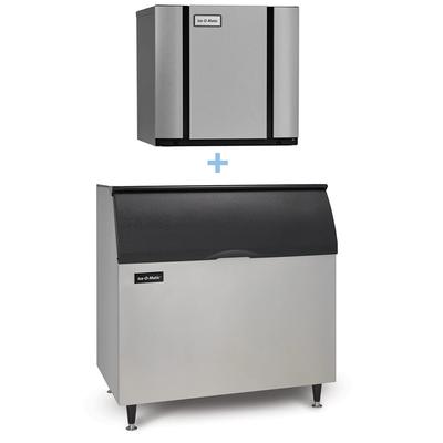 Ice-O-Matic CIM1136FA/B110PS/BPF-1 932 lb Elevation Series Full Cube Commercial Ice Machine w/ Bin - 854 lb Storage, Air Cooled, 208-230v, Air-Cooled Self-Contained Condenser