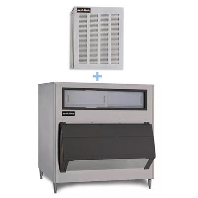 Ice-O-Matic MFI1256A/B1300-48 1149 lb Flake Commercial Ice Machine w/ Bin - 1320 lb Storage, Air Cooled, 208-230v, 1,149 lb Production Capacity, Stainless Steel