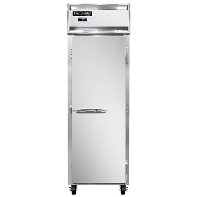 Continental 1FNSS 26" 1 Section Reach In Freezer, 1 Right Hinge Solid Door, 115v, Stainless Steel
