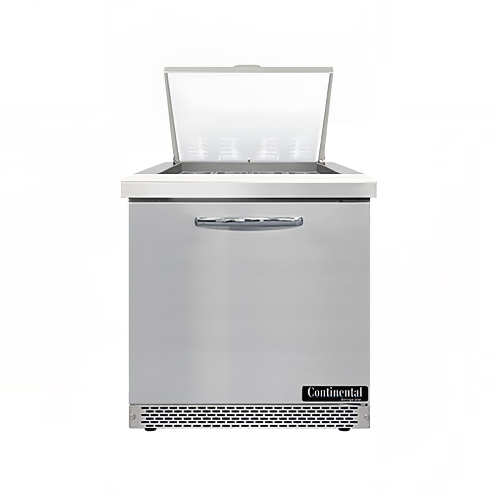 Continental SW32N12M-FB 32" Sandwich/Salad Prep Table w/ Refrigerated Base, 115v, Stainless Steel