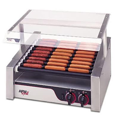 APW HRS-20S X*PERT 20 Hot Dog Roller Grill - Slanted Top, 120v, Stainless Steel