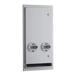 Bobrick B-3706C Classic Series Semi Recessed Sanitary Napkin/Tampon Dispenser - Free Vend, Stainless Steel