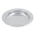 Bon Chef 1035 10 3/4" Round Serving Bowl w/ 30 oz Capacity, Aluminum w/ Pewter Glo, Silver