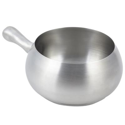 Bon Chef 5050SS 6" Fondue Pot w/ Gripped Handle & Induction Bottom, Stainless Steel