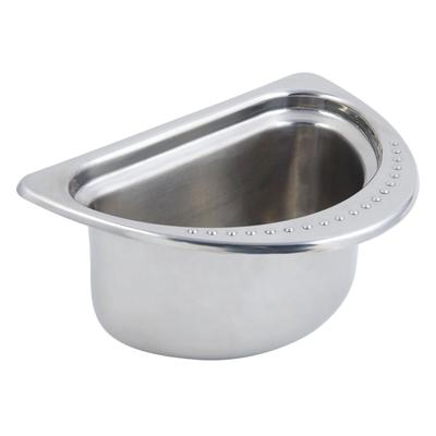 Bon Chef 5302 Half Oval Food Pan, 4 1/2" Deep, Bolero, Stainless Steel