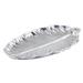 Bon Chef 9802 Leaf Design Serving Platter, 11 x 19 1/2", Aluminum/Pewter Glo, Silver