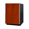 Summit AL54IF 24"W Undercounter Refrigerator w/ (1) Section & (1) Solid Door - Panel Ready, 115v, Black