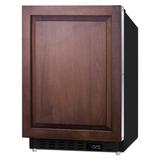 Summit ALFZ37BIF 19 3/4" Undercounter Freezer w/ (1) Solid Door - Panel Ready Door, 115v, Black
