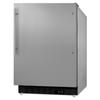 Summit ALR47BCSSHV 19 7/8" W Undercounter Refrigerator w/ (1) Section & (1) Door, 115v, Silver