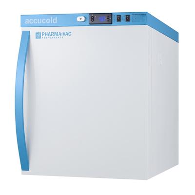 Accucold ARS1PV 1 cu ft Countertop Pharma-Vac Medical Refrigerator w/ Solid Door - Temperature Alarm, 115v, Intelligent Microprocessor, White