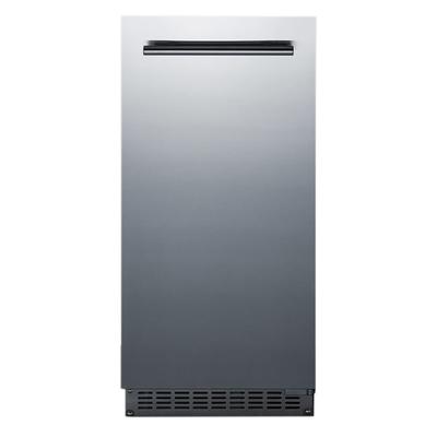 Summit BIM68OSGDR 14 7/8"W Top Hat Undercounter Commercial Ice Machine - 62 lbs/day, Air Cooled, Gravity Drain, 115v, Stainless Steel