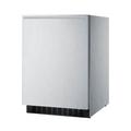 Summit FF64BXCSSHH 23 5/8" W Undercounter Refrigerator w/ (1) Section & (1) Door, 115v, Silver