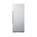 Summit FFAR121SS7 24"W Undercounter Refrigerator w/ (1) Section & (1) Solid Door - Stainless Steel, 120v, Silver