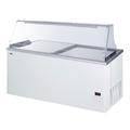 Summit NOVA53PDC 61" Mobile Ice Cream Dipping Cabinet w/ 18 Tub Capacity - White, 115v