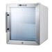 Summit SCR215L 17" Countertop Refrigerator w/ Front Access - Swing Door, White, 115v, Silver