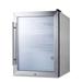 Summit SCR314LCSS 19"W Countertop Refrigerator w/ Glass Door - Stainless Steel, 115v, Silver