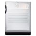 Summit SCR600BGLADA 23 5/8" W Undercounter Refrigerator w/ (1) Section & (1) Door, 115v, Silver