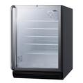 Summit SCR600BGLBISHADA 23 5/8" W Undercounter Refrigerator w/ (1) Section & (1) Door, 115v, Silver