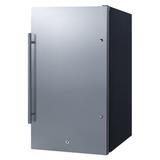 Summit SPR196OSADA 19" Undercounter Outdoor Refrigerator w/ (1) Section & (1) Door, 115v, Silver