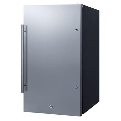 Summit SPR196OSCSS 19" Undercounter Outdoor Refrigerator w/ 1 Section & 1 Door, 115v, Silver