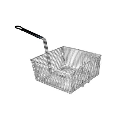 Pitco P6072143 Fryer Basket w/ Uncoated Handle & Front Hook, 13 1/4" x 13 1/2" x 5 3/4"