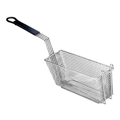 Pitco P6072185 Fryer Basket w/ Uncoated Handle & Front Hook, 17 1/4" x 5 1/2" x 5 3/4"