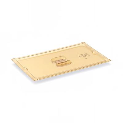 Vollrath 33600 1/6 Size High-Heat Solid Food Pan Cover - Amber, Yellow
