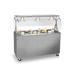 Vollrath 3872460 Affordable Portable 60" Mobile Food Bar w/ Enclosed Base & Stainless Top - Granite, 120v, Gray