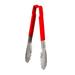 Vollrath 4780940 9 1/2"L Stainless Steel Utility Tongs - Red