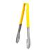 Vollrath 4781250 12"L Stainless Steel Utility Tongs - Yellow