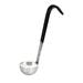 Vollrath 4970120 1 oz Jacob's Pride Collection Ladle - Stainless Steel, Black Kool-Touch Handle, 1 Ounce, Silver